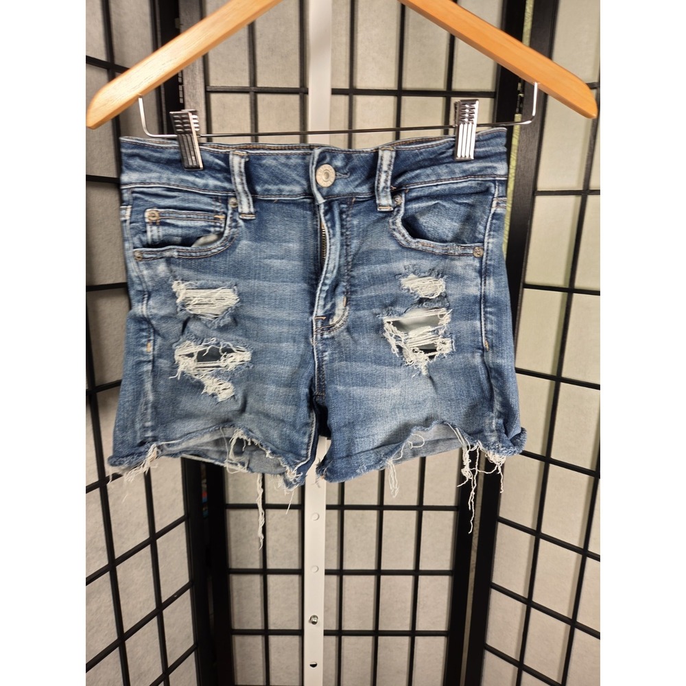 American‎ Eagel Y2K BOHO HIPPIE High Rise Shortie SIZE 4